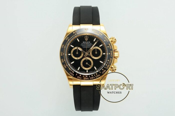 Rolex Daytona 126518LN Gold 904L Kasa Oysterflex 4131 Super Clone ETA