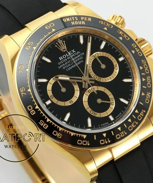 Rolex Daytona 126518LN Gold 904L Kasa Oysterflex 4131 Super Clone ETA
