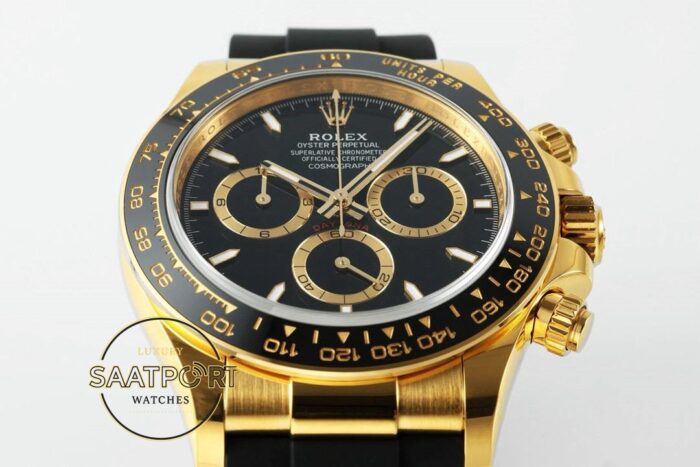 Rolex Daytona 126518LN Gold 904L Kasa Oysterflex 4131 Super Clone ETA