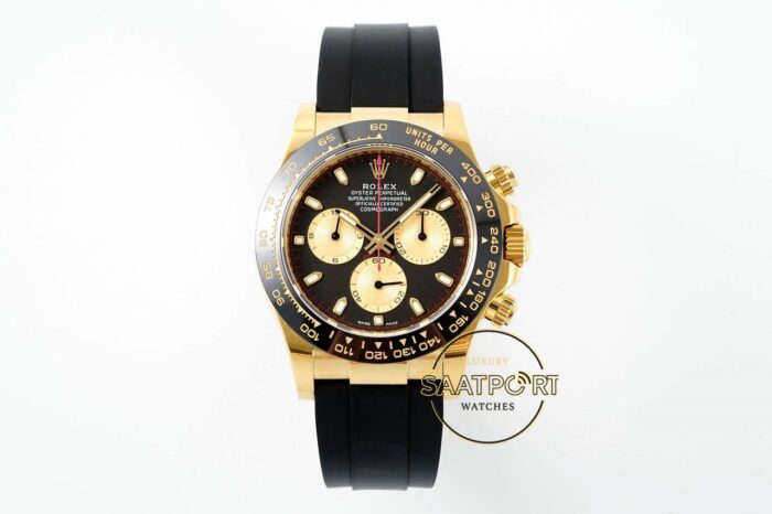 Rolex Daytona 126518LN Gold Gösterge Oysterflex 4131 Super Clone ETA