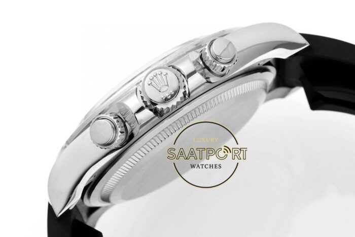 Rolex Daytona 126519LN Diamond Siyah Kadran Oysterflex 4131 Super Clone ETA