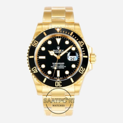 Rolex Submariner Date 126618LN Full Gold Siyah Vsf Factory Eta Saat