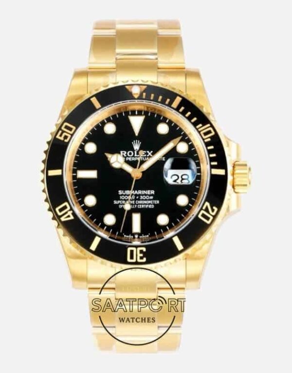 Rolex Submariner Date 126618LN Full Gold Siyah Vsf Factory Eta Saat