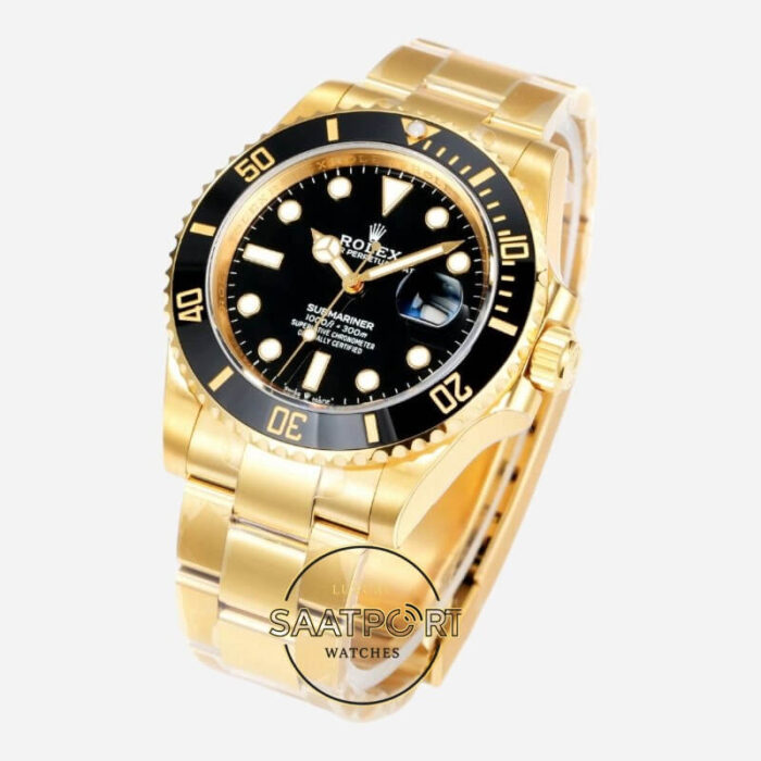 Rolex Submariner Date 126618LN Full Gold Siyah Vsf Factory Eta Saat