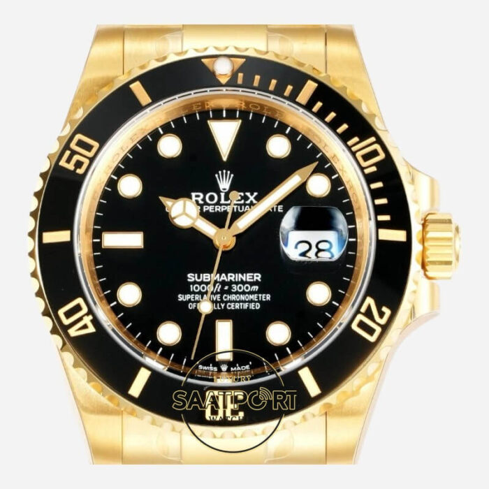 Rolex Submariner Date 126618LN Full Gold Siyah Vsf Factory Eta Saat