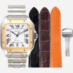 Cartier Santos W2SA0009 Gold Bezel Roman Kadran 40mm 1847 MC Super Clone ETA