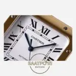 Cartier Santos W2SA0009 Gold Bezel Roman Kadran 40mm 1847 MC Super Clone ETA