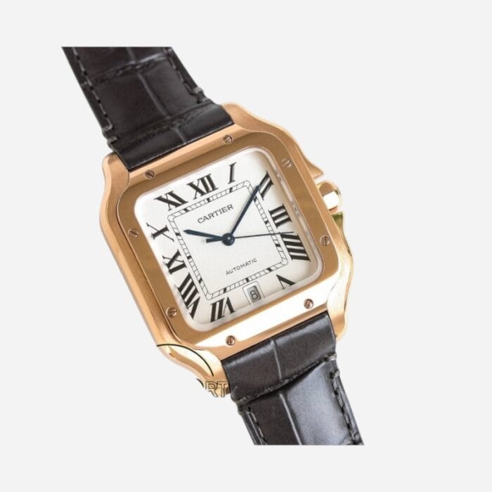 Cartier Santos WGSA0028 Rose Gold Kasa Roman Kadran 40mm 1847 MC Super Clone ETA
