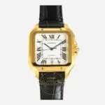 Cartier Santos WGSA0029 Gold Kasa Beyaz Roman Kadran 40mm 1847 MC Super Clone ETA