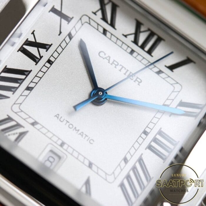 Cartier Santos WSSA0018 Roman Kadran Deri Kordon 40mm 1847 MC Super Clone ETA