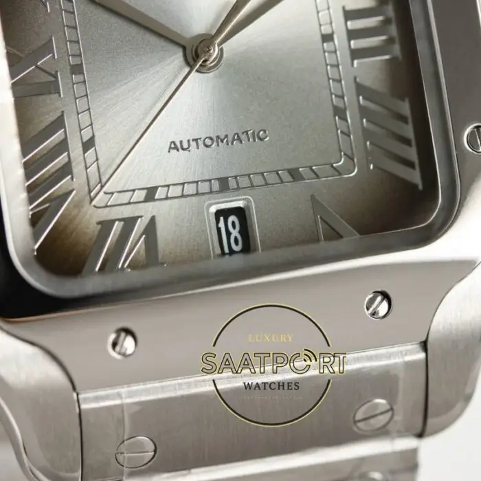 Cartier Santos WSSA0018 Roman Rakamlı Gümüş Kadran 1847 MC Super Clone ETA