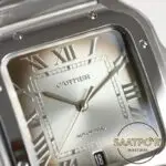 Cartier Santos WSSA0018 Roman Rakamlı Gümüş Kadran 1847 MC Super Clone ETA