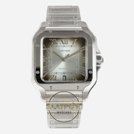Cartier Santos WSSA0018 Roman Rakamlı Gümüş Kadran 1847 MC Super Clone ETA.