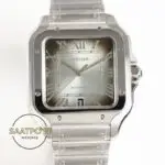 Cartier Santos WSSA0018 Roman Rakamlı Gümüş Kadran 1847 MC Super Clone ETA