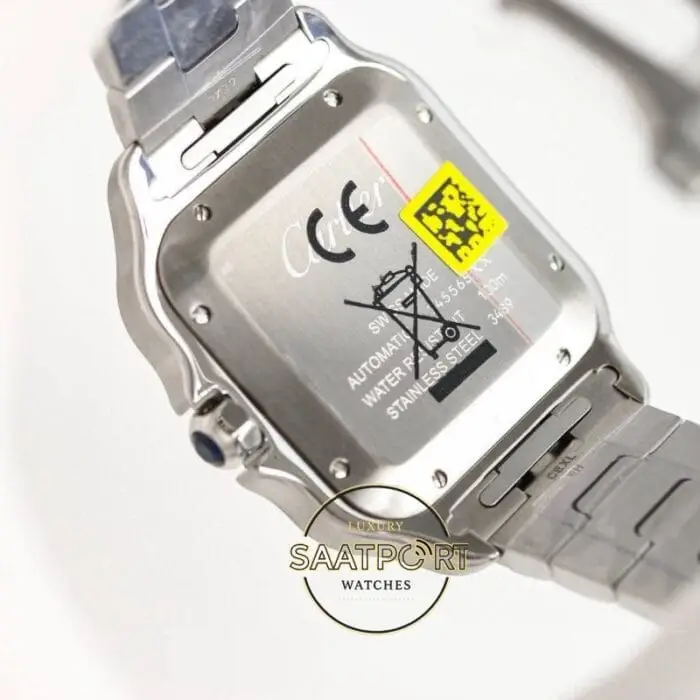 Cartier Santos WSSA0018 Roman Rakamlı Gümüş Kadran 1847 MC Super Clone ETA