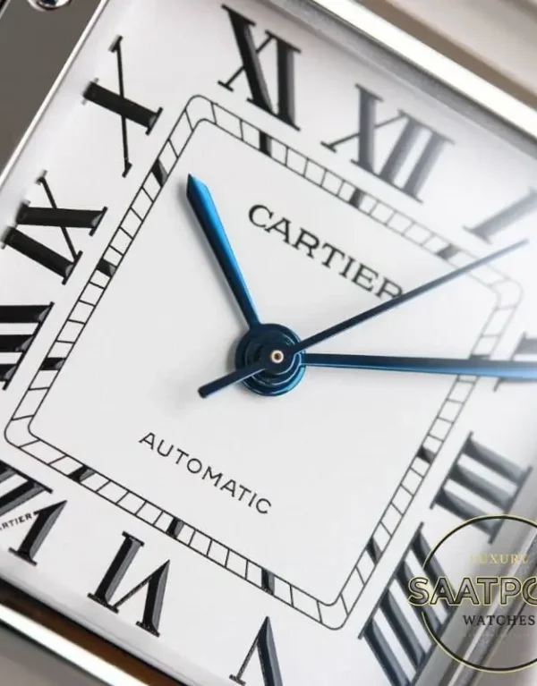 Cartier Santos WSSA0029 Roman Rakamlı Beyaz Kadran 1847 MC Super Clone ETA