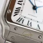 Cartier Santos WSSA0029 Roman Rakamlı Beyaz Kadran 1847 MC Super Clone ETA