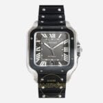 Cartier Santos WSSA0037 Roman Kadran Siyah Bezel 40mm 1847 MC Super Clone ETA