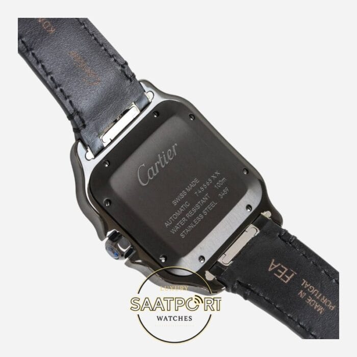 Cartier Santos WSSA0039 Siyah Roman Kadran 40mm 1847 MC Super Clone ETA