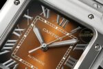 Cartier Santos WSSA0064 Kahverengi Roman Kadran 40mm 1847 MC Super Clone ETA