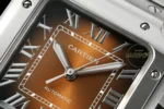 Cartier Santos WSSA0064 Kahverengi Roman Kadran 40mm 1847 MC Super Clone ETA