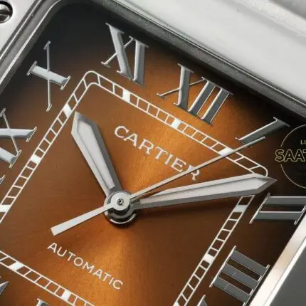 Cartier Santos WSSA0064 Kahverengi Roman Kadran 40mm 1847 MC Super Clone ETA