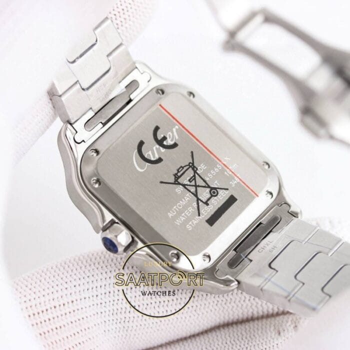Cartier Santos WSSA0065 Roman Rakamlı Kahve Kadran 1847 MC Super Clone ETA