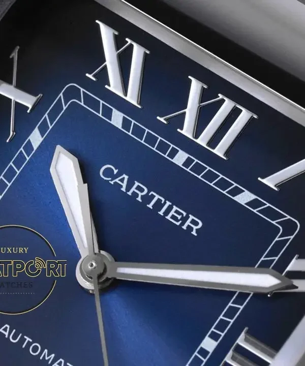 Cartier Santos WSSA0071 Mavi Roman Kadran 40mm 1847 MC Super Clone ETA