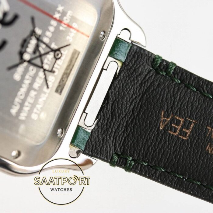 Cartier Santos WSSA0095 Yeşil Roman Kadran 40mm 1847 MC Super Clone ETA