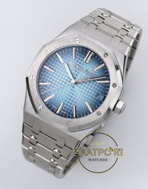 Audemars Piguet Royal Oak 41 Mavi Kadran 15510BC Super Clone ETA