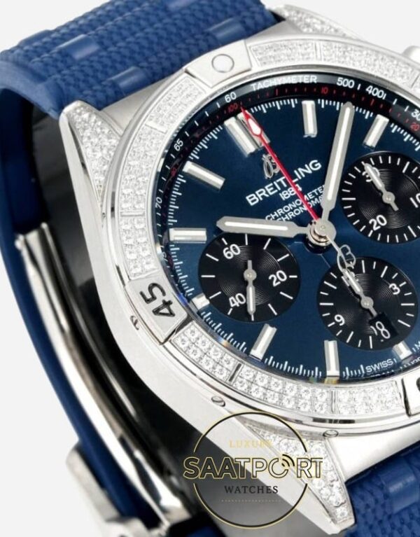 Breitling Chronomat 42 Calibre B01 Mavi Kadran AB0134101C1S1 Super Clone ETA