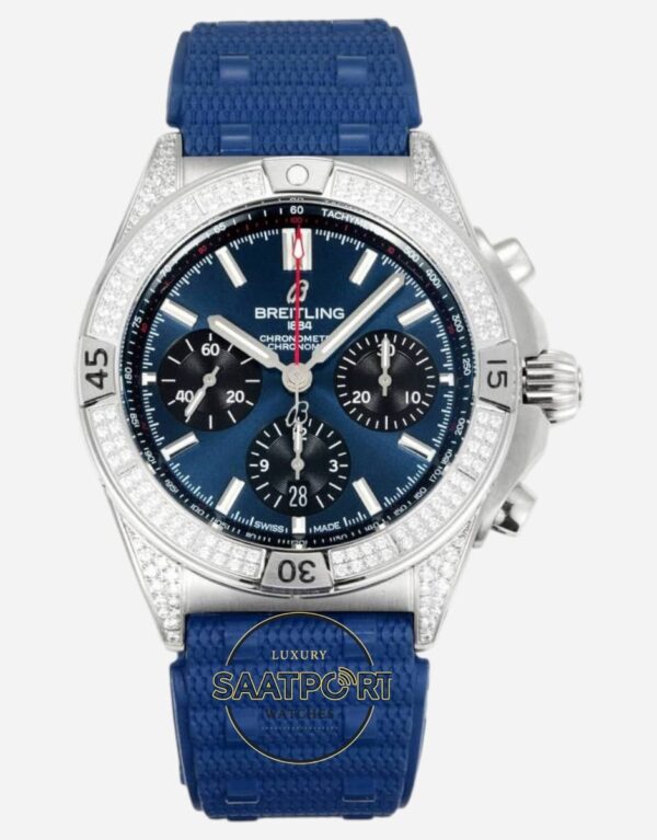 Breitling Chronomat 42 Calibre B01 Mavi Kadran AB0134101C1S1 Super Clone ETA