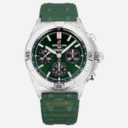 Breitling Chronomat 42 Calibre B01 Yeşil Kadran AB0134101L2S1 Super Clone ETA