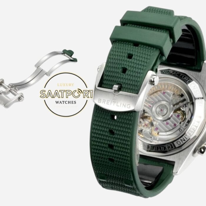 Breitling Chronomat 42 Calibre B01 Yeşil Kadran AB0134101L2S1 Super Clone ETA
