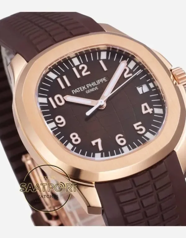 Patek Philippe Aquanaut Rose 40mm 5167R Kahve Kadran Super Clone ETA