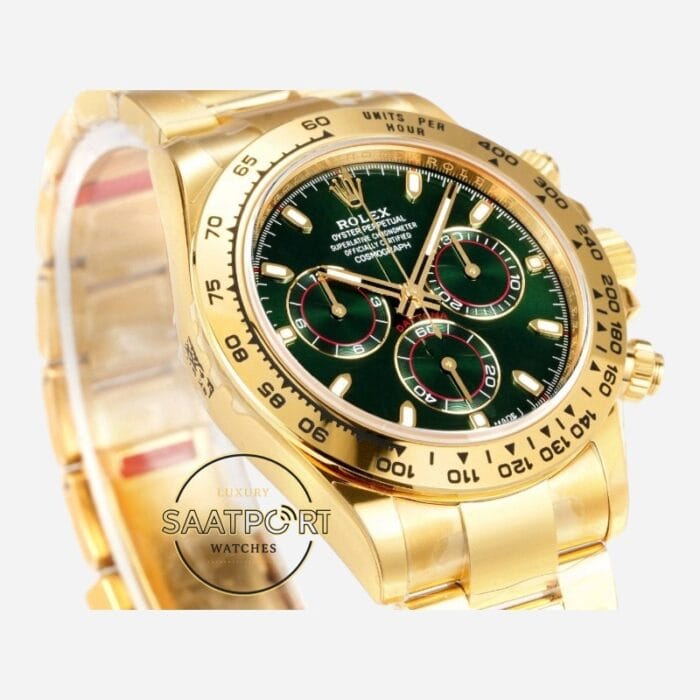 Rolex Daytona 116508 Vsf John Mayer Yeşil Kadran 904L Kasa Oyster 4130 Super Clone ETA