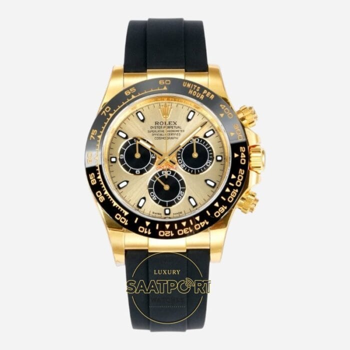 Rolex Daytona 116518LN Vsf Gold Kadran 904L Kasa Oysterflex 4130 Super Clone ETA