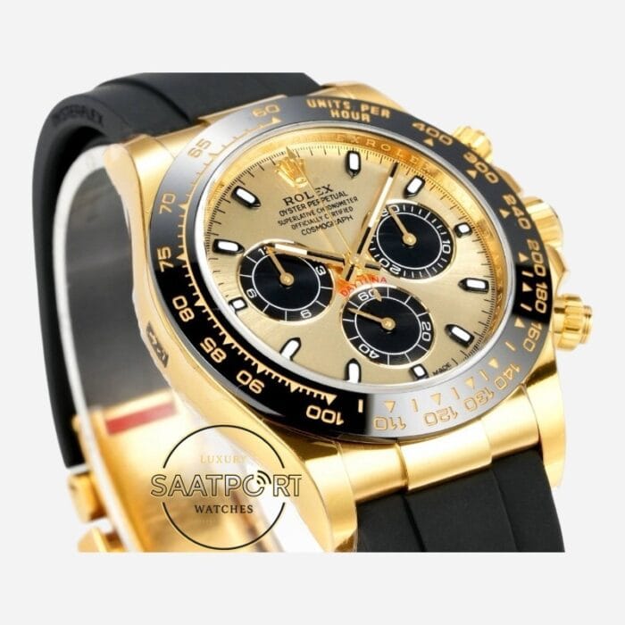 Rolex Daytona 116518LN Vsf Gold Kadran 904L Kasa Oysterflex 4130 Super Clone ETA