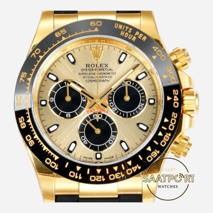 Rolex Daytona 116518LN Vsf Gold Kadran 904L Kasa Oysterflex 4130 Super Clone ETA