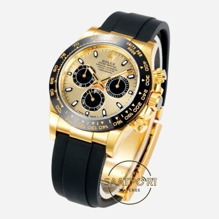 Rolex Daytona 116518LN Vsf Gold Kadran 904L Kasa Oysterflex 4130 Super Clone ETA