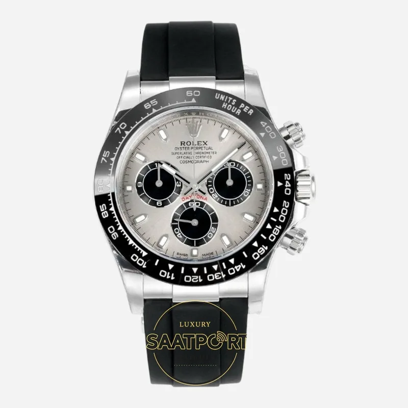 Rolex Daytona 116519LN Vsf Gri Kadran 904L Kasa Oysterflex 4130 Super Clone ETA