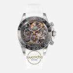 Rolex Daytona Juan Pablo Montoya İskelet Kadran Beyaz Kauçuk 4130 Super Clone ETA