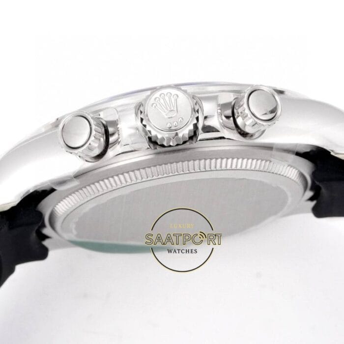 Rolex Daytona Juan Pablo Montoya İskelet Kadran Siyah Kauçuk 4130 Super Clone ETA