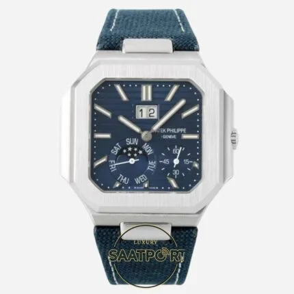 Patek Philippe Cubitus 45mm 5822P-001 Mavi Kadran Calibre 240PS Super Clone ETA