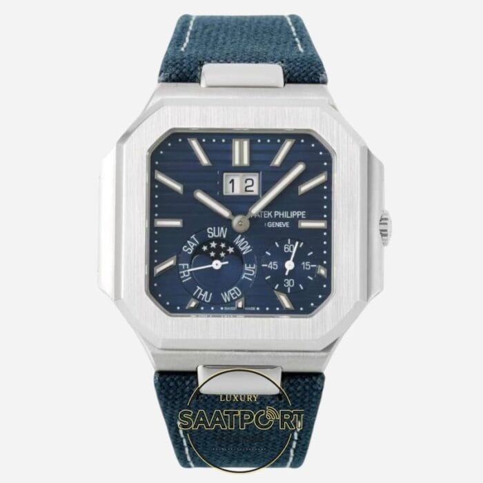 Patek Philippe Cubitus 45mm 5822P-001 Mavi Kadran Calibre 240PS Super Clone ETA