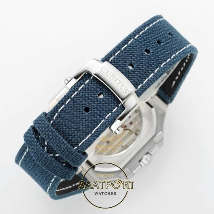 Patek Philippe Cubitus 45mm 5822P-001 Mavi Kadran Calibre 240PS Super Clone ETA