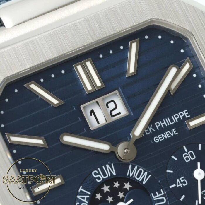Patek Philippe Cubitus 45mm 5822P-001 Mavi Kadran Calibre 240PS Super Clone ETA
