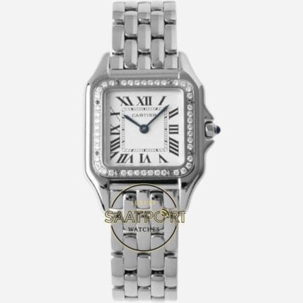 Panthère de Cartier Taşlı Bezel 27 mm x 37 mm W4PN0018 Quartz Super Clone ETA