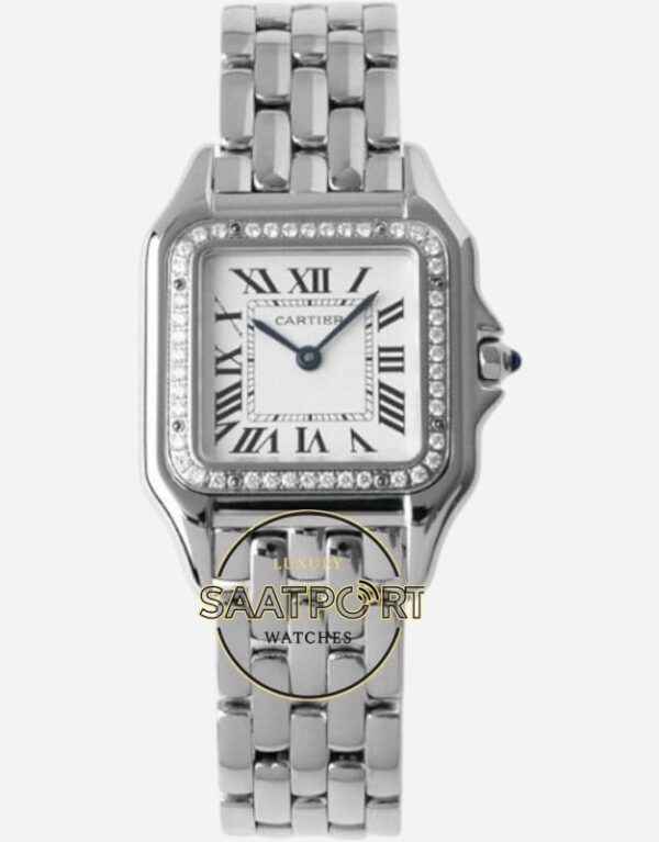 Panthère de Cartier Taşlı Bezel 27 mm x 37 mm W4PN0018 Quartz Super Clone ETA