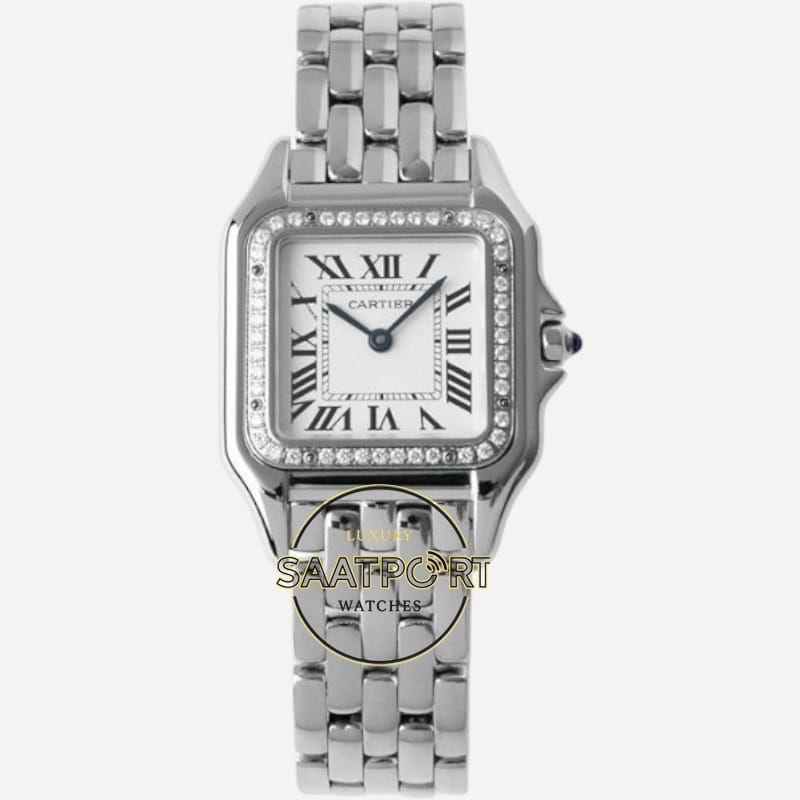 Panthère de Cartier Taşlı Bezel 27 mm x 37 mm W4PN0018 Quartz Super Clone ETA